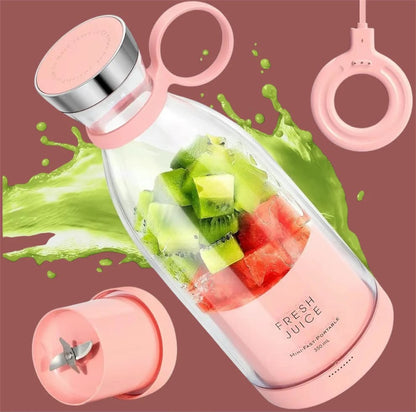 Mini Electric Juicer Cup 420ml Portable Juicer Mixer USB-C/wireless